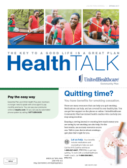 Quitting time? - UnitedHealthcare Community Plan