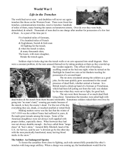 Reading-Life in the Trenches
