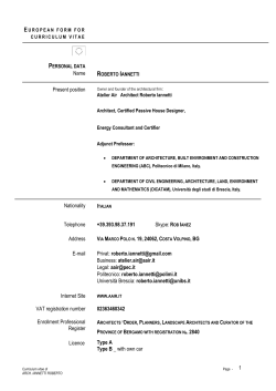 1 Name Present position Nationality E