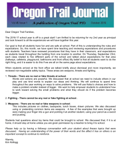 2016 October OTE Newsletter