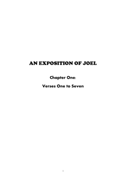 An Exposition of Joel