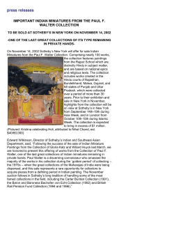 important indian miniatures from the paul f. walter collection