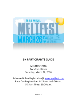 5k participants guide