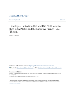 How Equal Protection Did and Did Not Come to the United States