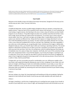 Heart Health - Kaiser Permanente