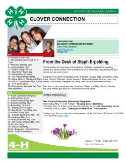 4-h is hands-on learning - Iowa State University Extension and