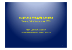 Business Models Session