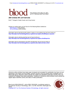 2B4 inhibits NK cell fratricide