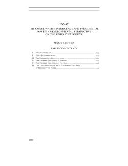 the conservative insurgency and presidential