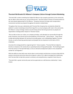 ThurstonTalk Brands SCJ Alliance`s Company Culture through