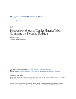 Preserving the Seeds of Gender Fluidity