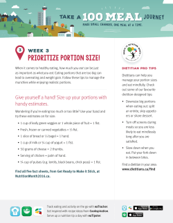 Prioritize Portion Size!