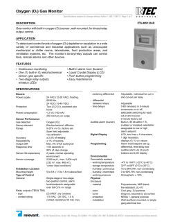 Oxygen (O2) Gas Monitor