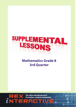 3rd Quarter Grade 8