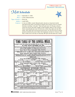 Mill Schedule - Nystrom U.S. History Atlas
