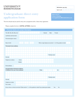 the application form