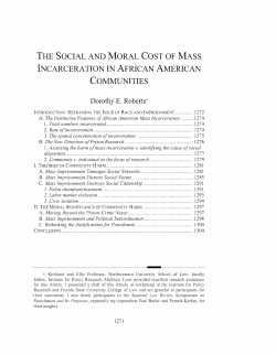the social and moral cost of mass incarceration in