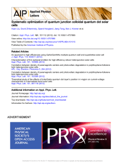 Systematic optimization of quantum junction colloidal quantum dot