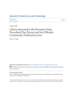 Liberty Interested in the Preventive State: Procedural Due Process