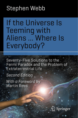 If the Universe Is Teeming with Aliens&hellip; WHERE IS EVERYBODY