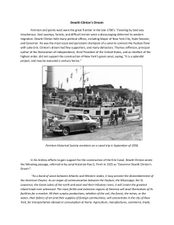 Dewitt Clinton`s Dream