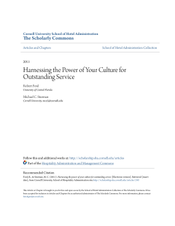 Harnessing the Power of Your Culture for Outstanding Service