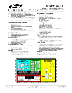 Si1000/1/2/3/4/5