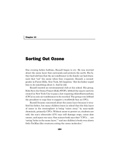 Sorting Out Ozone - Fraser Institute