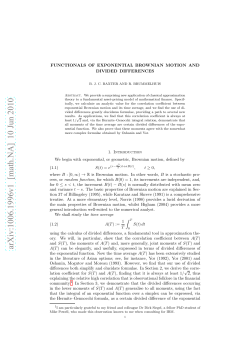 Functionals of Exponential Brownian Motion and Divided Differences