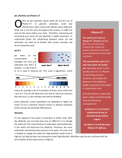 pH, Alkalinity and Phyton 27