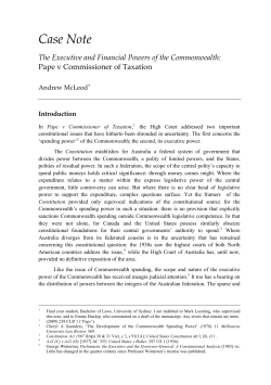 Pape v Commissioner of Taxation