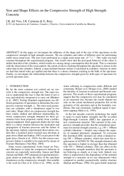 Size and Shape Effects on the Compressive Strength of High