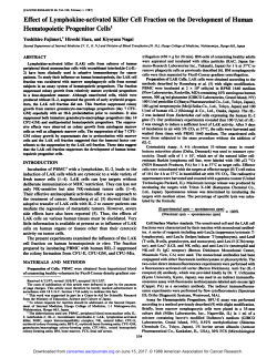Effect of Lymphokine-activated Killer Cell Fraction on the