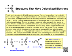 Structures That Have Delocalized Electrons
