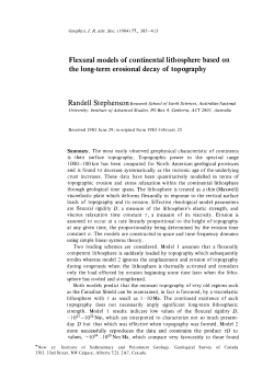 Flexural models of continental lithosphere based on the long