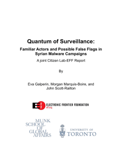 Quantum of Surveillance - Electronic Frontier Foundation