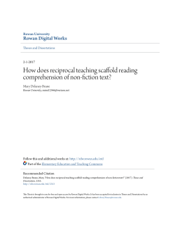 How does reciprocal teaching scaffold reading comprehension of
