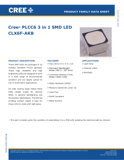 Cree PLCC6 3 in 1 SMD LED: CLX6D-FKB