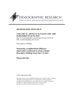 Full Text  - Demographic Research
