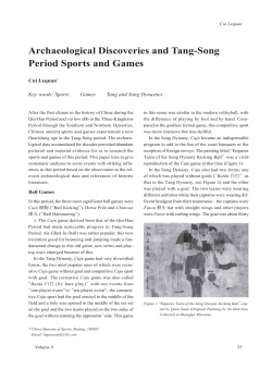 Archaeological Discoveries and Tang-Song Period