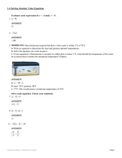 Evaluate each expression if x = &ndash;4 and y = &ndash;9. 1. ANSWER: 12 3