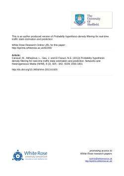 Probabilty hypothesis density filtering for real