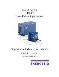 Model EQ-99 LDLS™ Laser-Driven Light Source