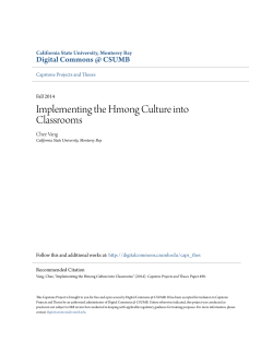 Implementing the Hmong Culture into Classrooms