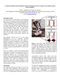 A user-controlled powered ankle exoskeleton to assist gait