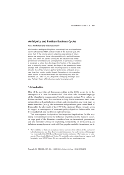 Ambiguity and Partisan Business Cycles