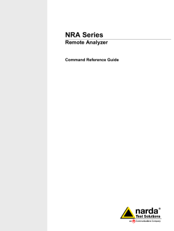 NRA Series - Narda STS