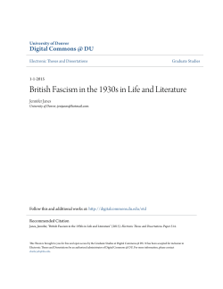 British Fascism in the 1930s in Life and Literature