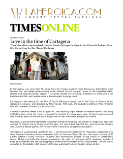 Love in the time of Cartagena