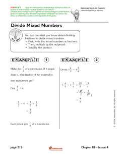 Divide Mixed Numbers - MathCoach Interactive